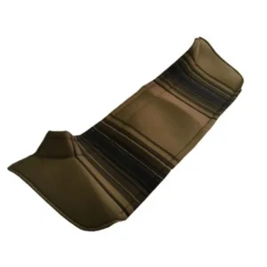 Rear parcel shelf in brown striped fabric