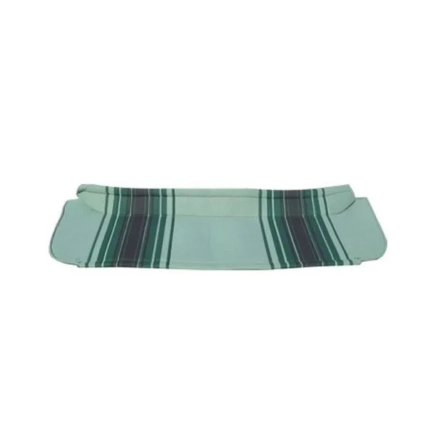 Plage arrière tissu vert rayé