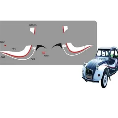 Ensemble adhésif 2CV chic (2717)