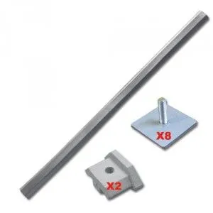 Grey rubber trim for front and rear bumpers of the 2CV