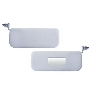 Pair of white 2CV sun visors for driver & passenger with vanity mirror