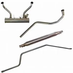 Complete stainless steel exhaust system for 2CV6 and Dyane6
