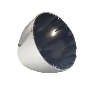 Carcaça cromada para farol 2CV, nova fixação por parafuso de fixação