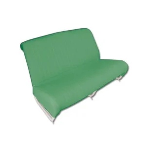 Front and rear bench seat assembly, azam green diamante
