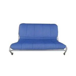 Tapicería asiento trasero con rayas azules