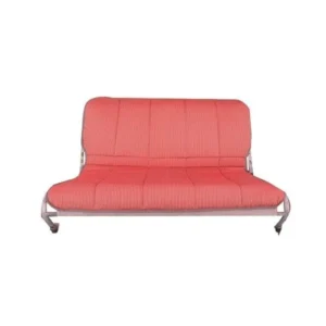 Red striped rear seat trim