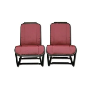 Front striped trim x2 red