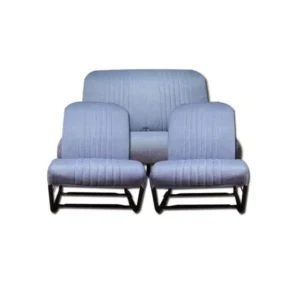 Upholstery for 2 symmetrical seats + rear bench seat in denim
