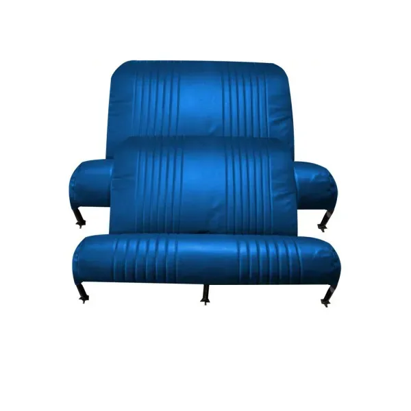 Garnitures banquette avant + arrière skaï bleu