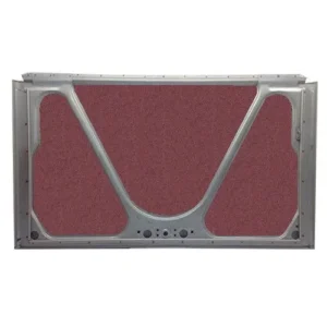 3-piece burgundy red felt kit for 2CV rear trunk