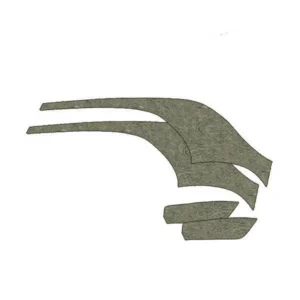 Kit completo de fieltro color arena para el antiguo modelo 2CV hasta 1970 sin paneles traseros