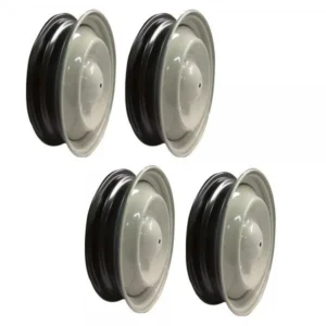 Set of 4 rose-grey rims for Mehari - 2CV - Dyane - Acadiane - Ami 6 - Ami 8