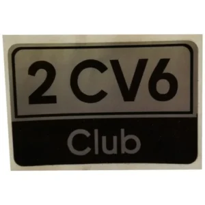 2CV6 club monogram