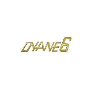 Gold plastic monogram Dyane 6 sticker