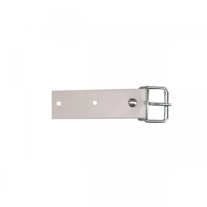 Against white hood strap
