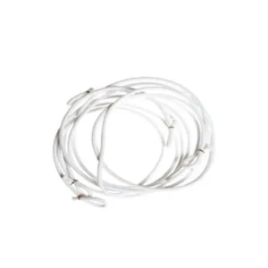 3 white elastic bands