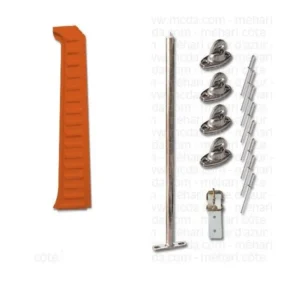 Panel lateral izquierdo completo, Kirkirch Mehari naranja