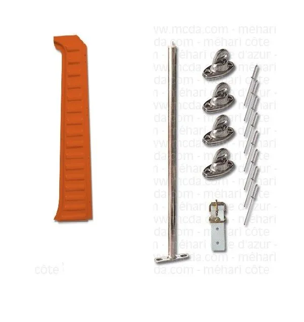 Complete left-hand side panel, orange Kirkirch Mehari
