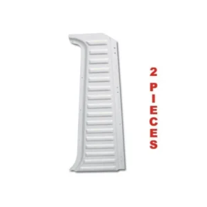 Left upright bare white