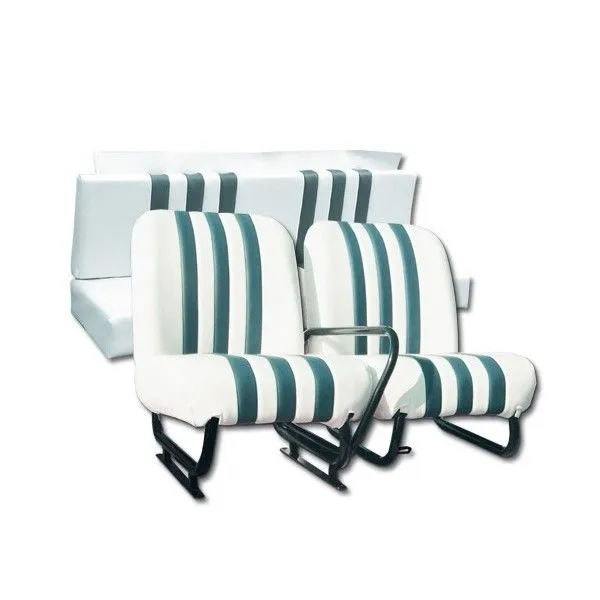 Lot 2 sièges avant neuf + banquette arrière neuf blanc/vert