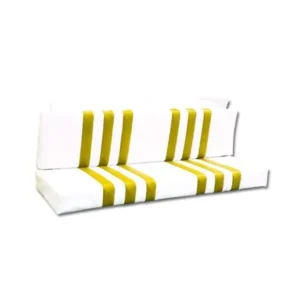 White/yellow Mehari rear seat