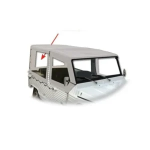 Rear cover with 4 straps, white, up to 07/1982