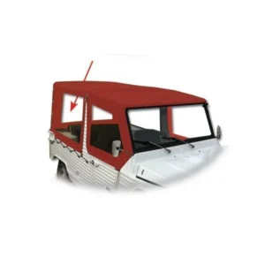 Rear cover with 4 straps, up to 07/1982, red