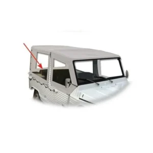 Right side tarpaulin with 4 white straps