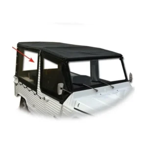 Right side tarpaulin with 4 black straps