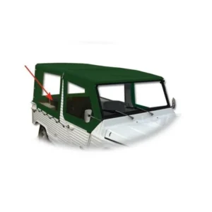 Lona lateral derecha con 4 correas verdes