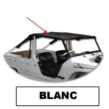 Bâche méditerranéenne blanche + traverse