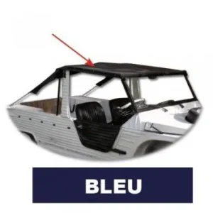Navy blue Mediterranean tarpaulin + crossbar