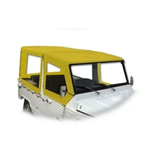 Complete set of tarpaulins with 4 straps (6 pieces) yellow