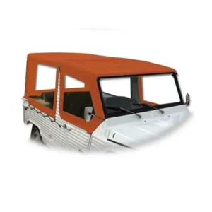 Complete set of tarpaulins with 4 straps (6 pieces) orange