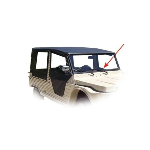 Left door, old model, black PVC canvas cover