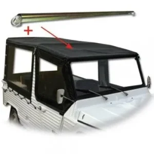 Roof + crossmember for Mehari up to 07/1982, black