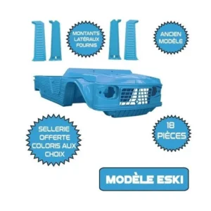 Complete blue body kit for the old Eski model (18 pieces)