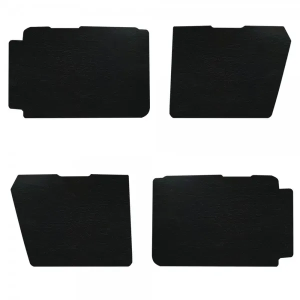 Complete black door panel kit for the small 2CV6 model