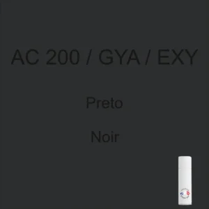 Pintura en aerosol negra AC 200 / GYA / EXY de 298 ml para los años 81 - 82 - 83 - 84 - 85 - 86 - 87 - 88 - 89 - 90