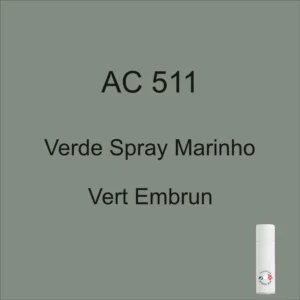Pintura en aerosol AC 511 de 298 ml, verde marino, años 1961-1962-1963-1964