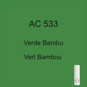 Pintura en aerosol AC 533 Verde Bambú de 298 ml, años 76-77-78-79