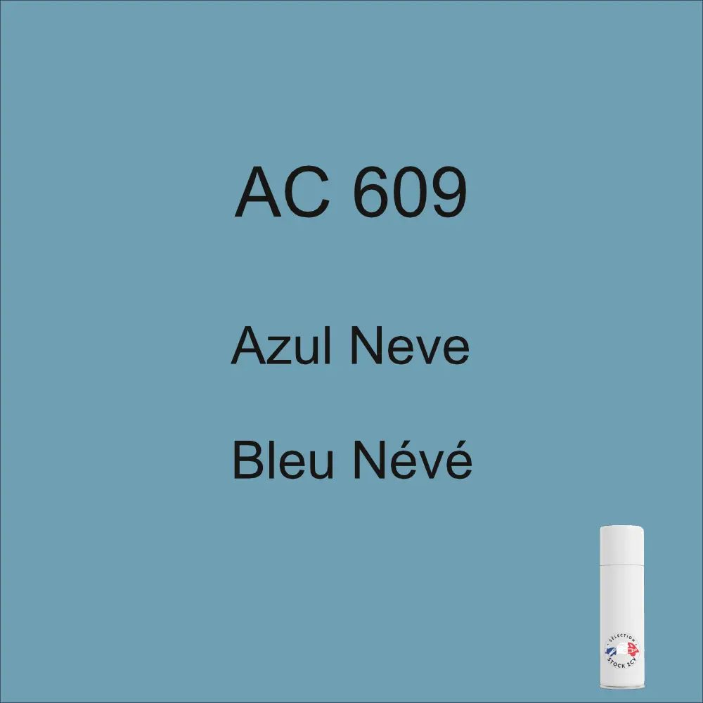 Pintura en aerosol AC 609 Azul Nieve de 298 ml, años 64-65-66-67-68-69-70