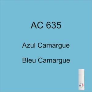 Pintura en aerosol AC 635 Azul Camargue de 298 ml, alrededor de 1972-1973