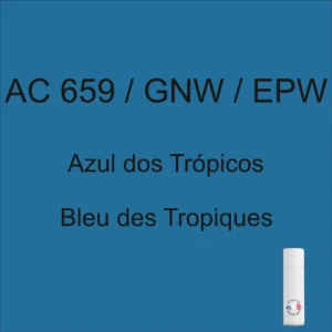 Pintura en aerosol de 298 ml AC 659 / GNW / EPW Azul Tropical años 84 - 85