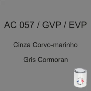 Lata de 1 kg de pintura gris cormorán AC 057 / GVP / EVP, años 84 - 85 - 86 - 87 - 88 - 89 - 90