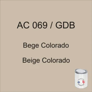 Lata de 1 kg de pintura AC 069/GDB Beige Colorado, años 82-83-84