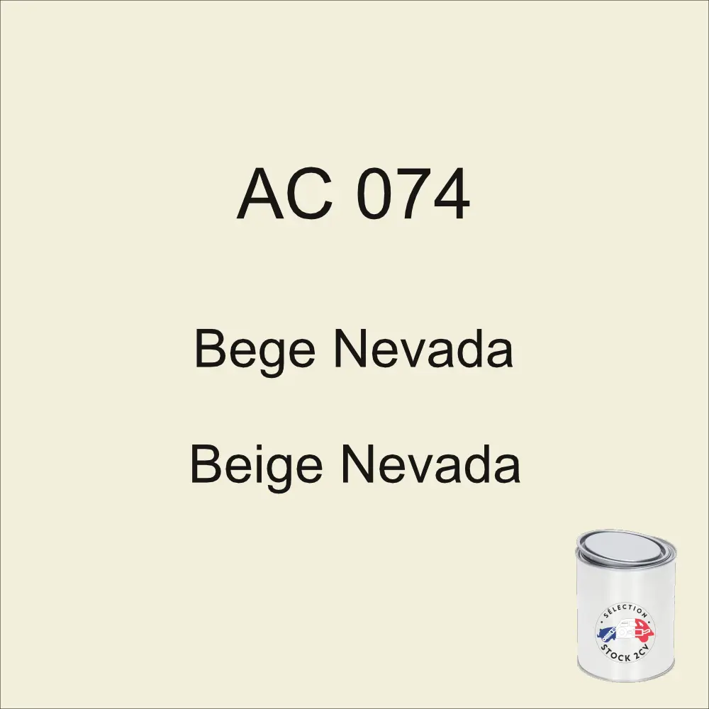 1kg can of AC 074 Nevada Beige paint, suitable for years 1979-1980-1981