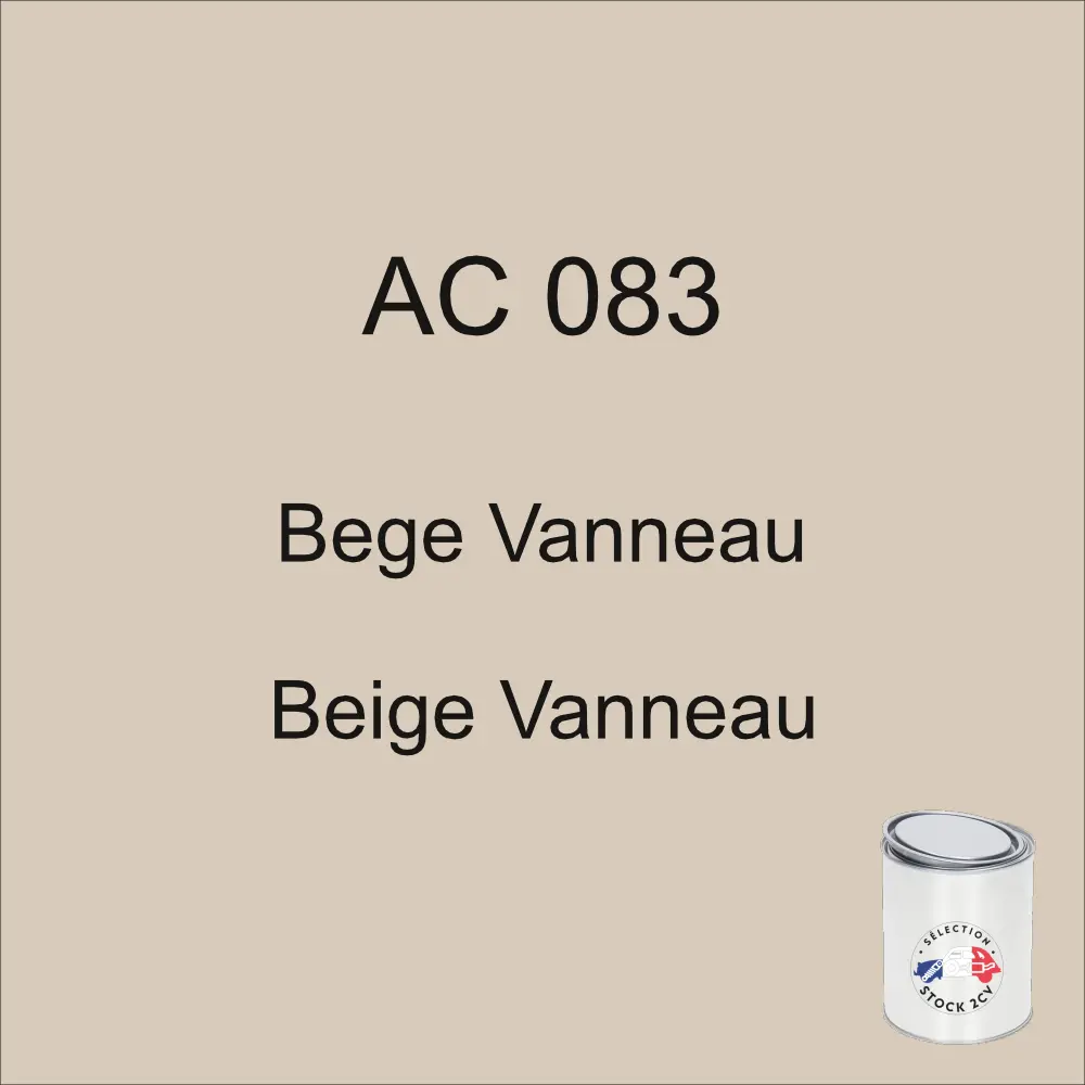 Tinta em lata de 1kg AC 083 Bege Vanneau anos 75 - 76