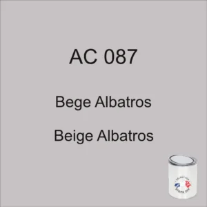 1kg can of AC 087 Albatross Beige paint, circa 1972-1973