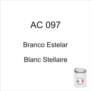 Lata de 1 kg de pintura AC 097 Stellar White, año 69